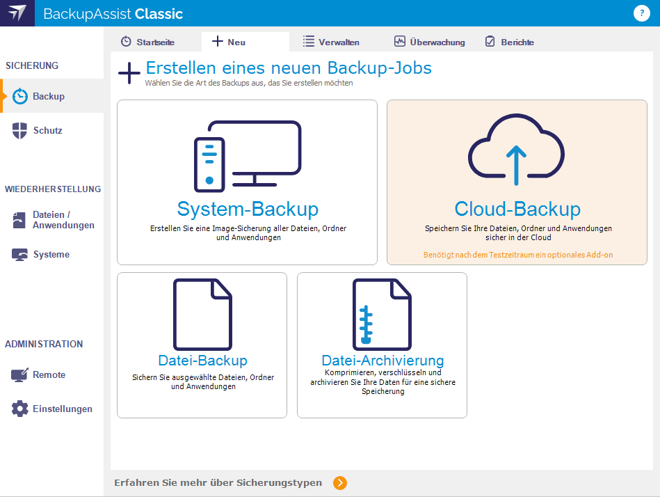 BackupAssist for Desktop